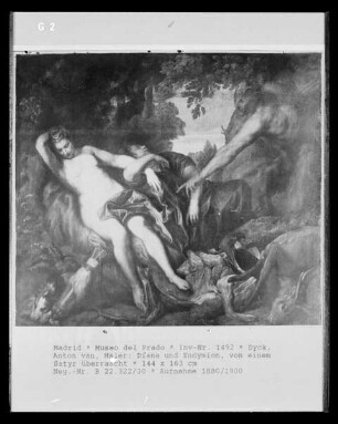Diana und Endymion, von einem Satyr überrascht