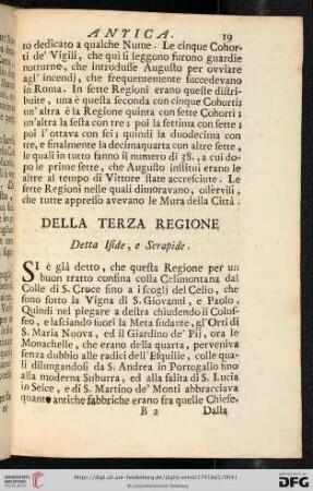 Della terza regione