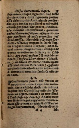 Tractatus Speculativo-Practicvs De Sacramento Et Virtvte Poenitentiae : Ad mentem D. Thomae Aquin. Doct. Ang. compendiò explicatus