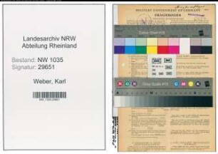 Entnazifizierung Karl Weber , geb. 26.04.1899 (Zeichner)