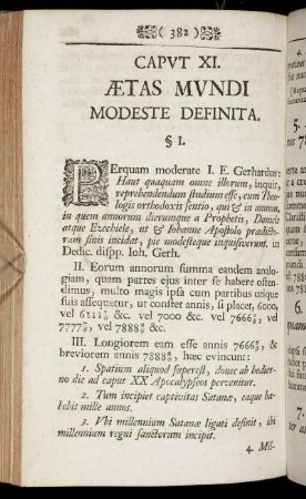 Caput XI. Ætas Mundi Modeste Definita.