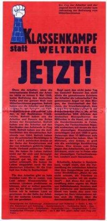 Sonderdruck zu einer internationalen Antikriegsaktion anlässlich des 65. Jahrestages der Befreiung