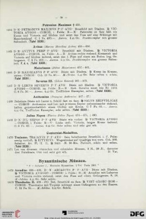 Byzantinische Münzen (Nr. 1472-1476)