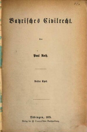 Bayrisches Civilrecht, 3