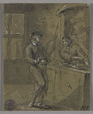Eulenspiegel bringt den Senftopf, aus: "Geschichte des Till Eulenspiegel"