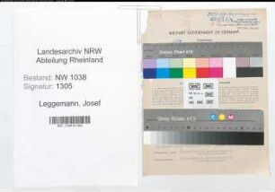 Entnazifizierung Josef Leggemann , geb. 28.08.1899 (Textilkaufmann)