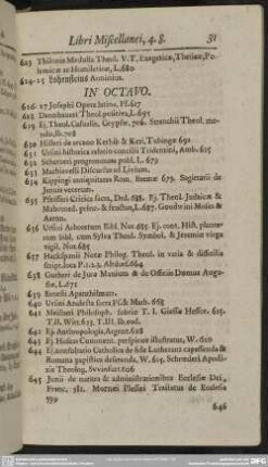 [Libri] In Octavo