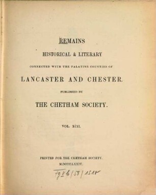 The history of the parish Kirkham, in the county of Lancaster