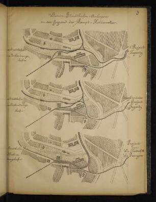 3. Wiener-Stadtbahn-Anlagen in der Gegend des Haupt-Zollamtes.
