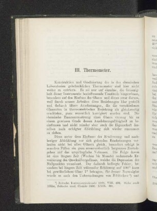 III. Thermometer.