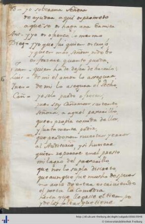 Handschriftlich beschriebenes Blatt