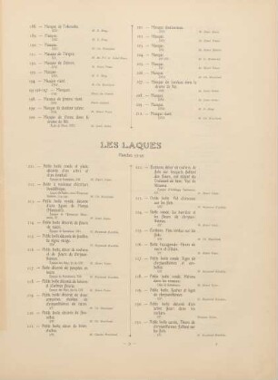 Les laques. Planches 33 - 49