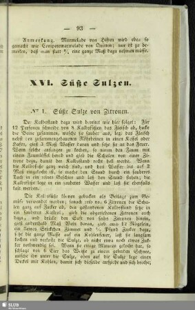 XVI. Süße Sulzen