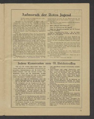 Jedem Kameraden zum III. Reichstreffen