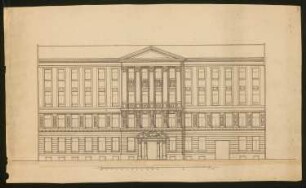 Öffentliches Gebäude (?): Ansicht 1:100