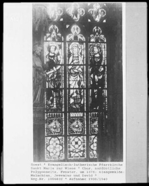 Fenster 2 (nordöstliches Fenster) — Malachias, Jeremias und David