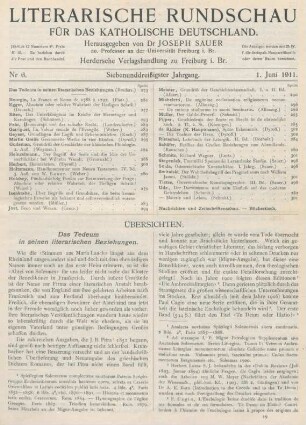 273-278 Das Tedeum in seinen literarischen Beziehungen