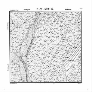 Kartenblatt NW XXVII 21 Stand 1835
