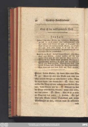 [Von Gottes Eigenschaften.]