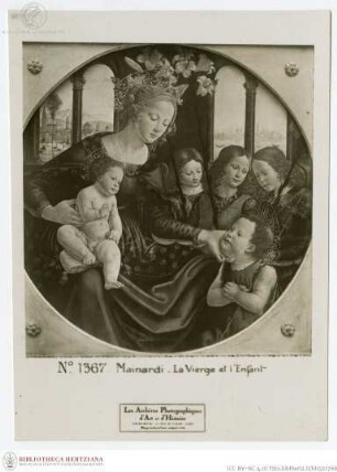 Madonna umgeben von Johannesknaben und drei Engeln