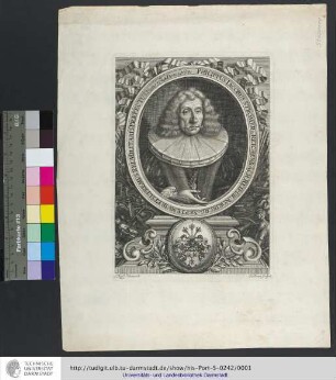 Philippus Iacobus Stromer a Reichenbach Reipub: Noriberg: Septemvir Et Supremus Rei Militaris Præfectus : Natus. 1624. Denat[us] 1694.
