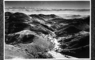 Belchen: Kleines Wiesental und Alpen vom Belchen