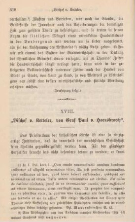 318-338 "Bischof v. Ketteler, von Graf Paul v. Hoensbroech"