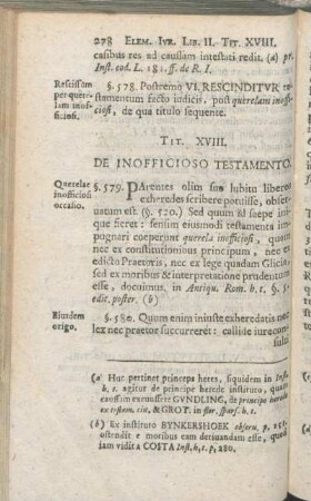 Tit. XVIII. De Inofficioso Testamento.