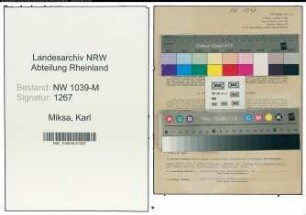 Entnazifizierung Karl Miksa , geb. 18.11.1921 (Angestellter)