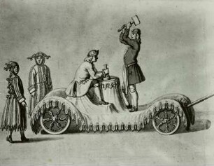 Das Bergwerks- oder Saturnusfest im Plauenschen Grund am 26.09.1719: Bei der Bergparade mitgeführte Maschinen und Erzstufen : Maschinen u. Erzstufen, 26.9.1719 (Saturnfest)