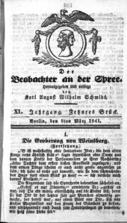 10. Stueck, 8. Maerz 1841