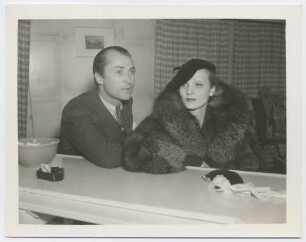Brian Aherne und Marlene Dietrich (Los Angeles, zirka 1933 - 1935) (Archivtitel)