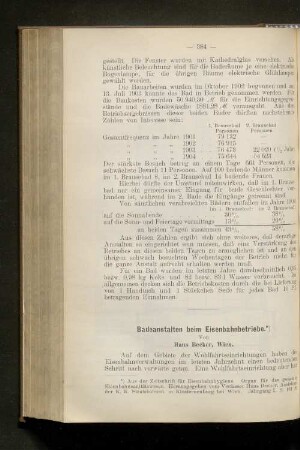 Badeanstalten beim Eisenbahnbetriebe.