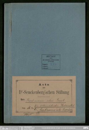 Pfründner-Stiftung (Vermächtnis Berckmann)