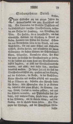 Siebenzehnter Brief