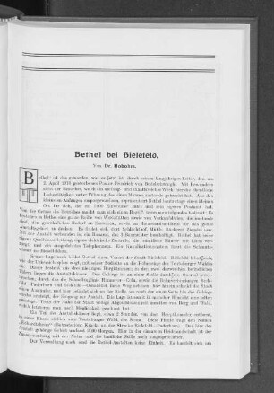 Bethel bei Bielefeld.