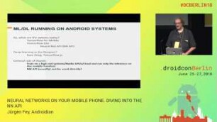 Machine Learning on the Edge: Android NN Api & TFlow: A short tour covering machine learning on mobile / small devices