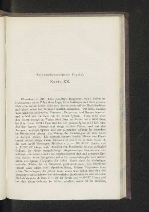 Sechsundzwanzigstes Capitel. Karte XX.