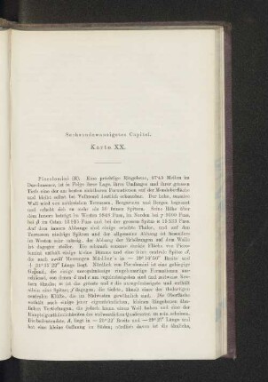 Sechsundzwanzigstes Capitel. Karte XX.