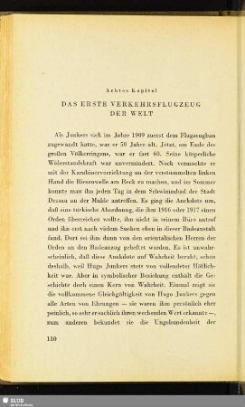 Achtes Kapitel: Das Erste Verkehrsflugzeug Der Welt