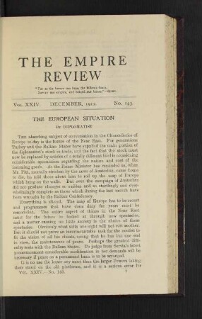 Vol. 24. December, 1912. No. 143.