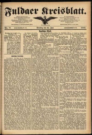 Ausgabe vom Dienstag, den 24. Juni 1902.