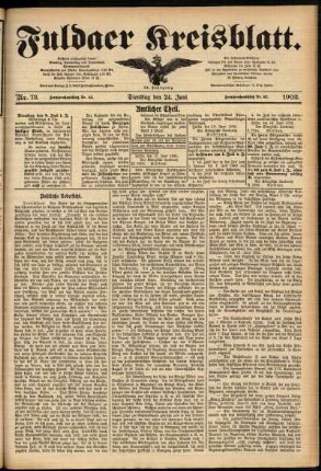 Ausgabe vom Dienstag, den 24. Juni 1902.