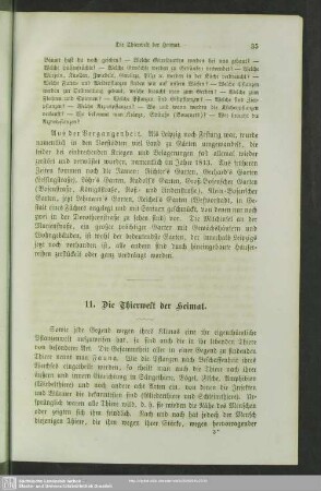 11. Die Thierwelt der Heimat