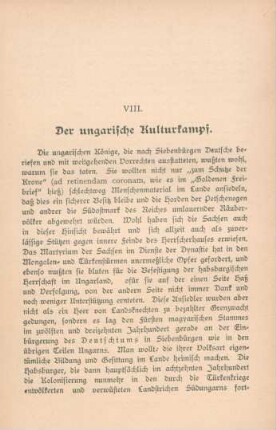 VIII. Der ungarische Kulturkampf