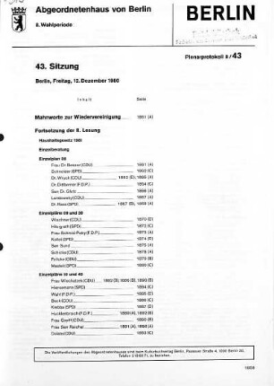 Nr. 43, 12. Dezember 1980