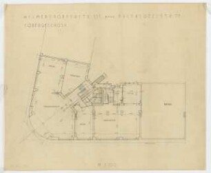 Wohn- und Geschäftshaus Wilmersdorfer Straße 116-117, Berlin-Charlottenburg: Grundriss 1. Obergeschoss 1:100