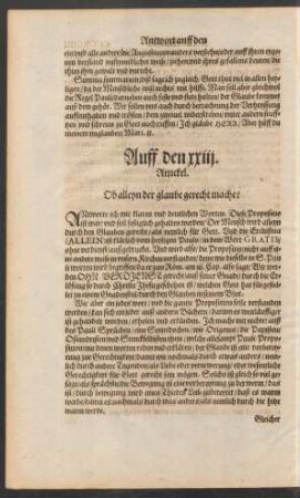 Auff den xxiii. Artickel.
