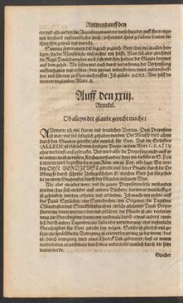 Auff den xxiii. Artickel.