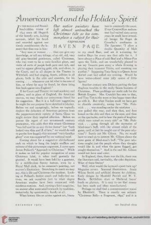 82.1925 = Nr. 343: American art and the holiday spirit